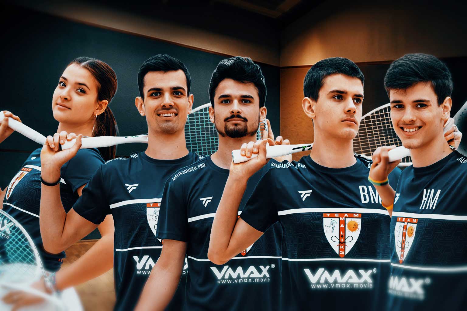 Team Malik squash players